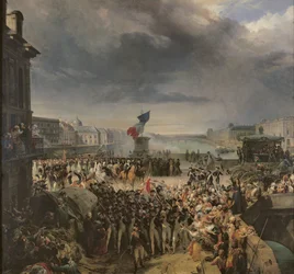 Die Garde Nationale de Paris zieht im September 1792 in den Krieg, um 1833-36